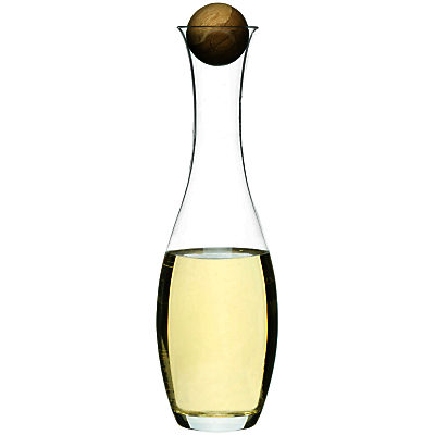 Sagaform White Wine Carafe with Oak Stopper